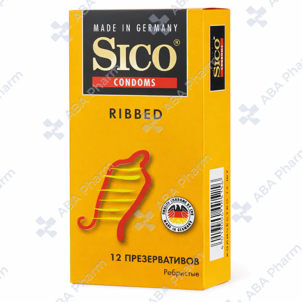 Condom Sico x12 Ribbed  №1