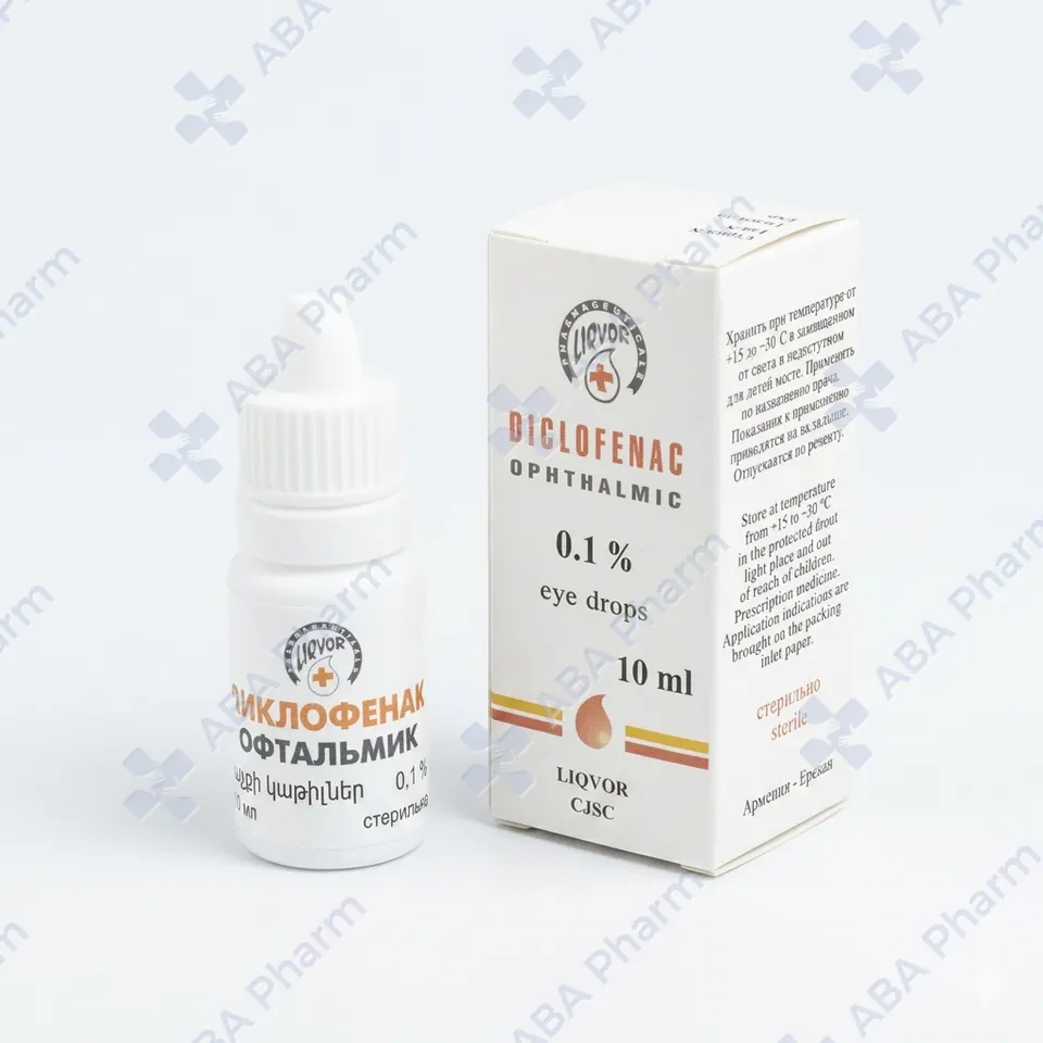 Diclofenac eye drops 0.1% - 10ml  №1