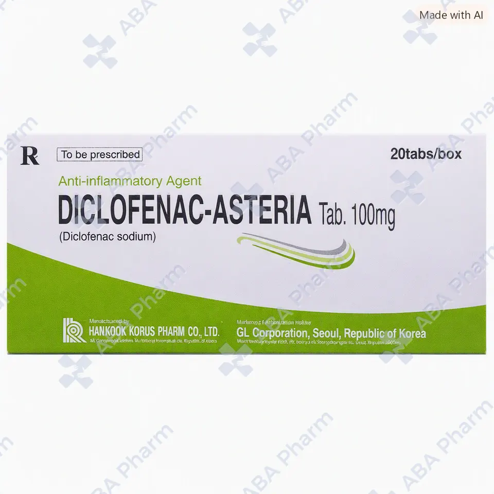 Diclofenac-Asteria tablets 100mg №20
