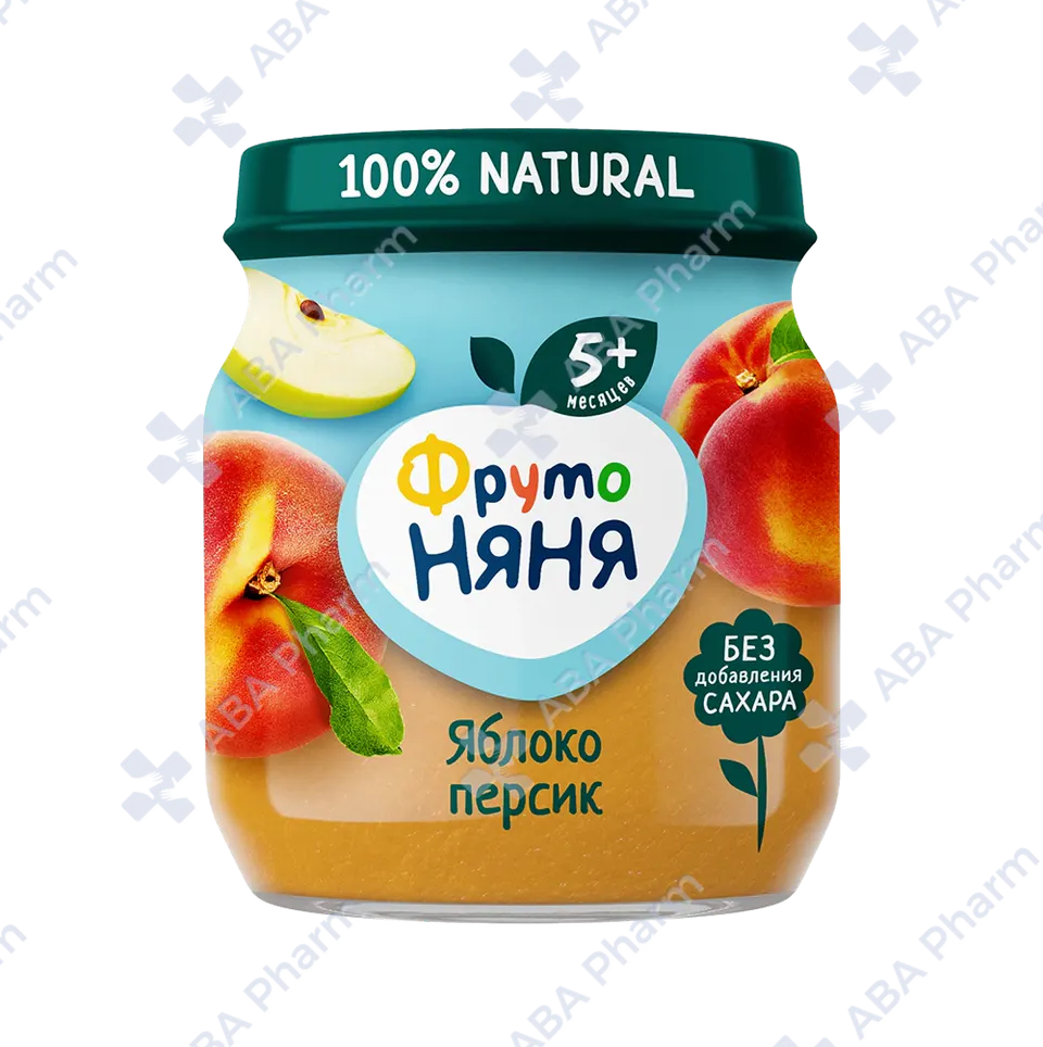 Fruto Nyanya apple and peach puree for babies from 5 months, 100g №1