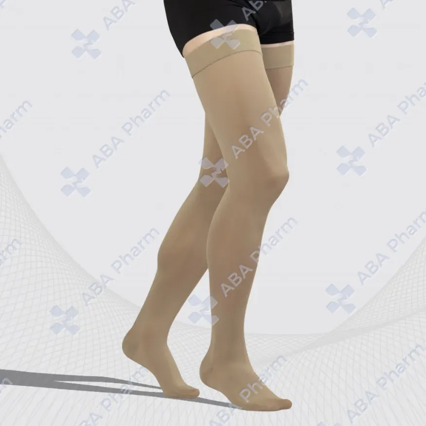 Tonus Elast medical compression thigh stocking without toecap unisex Lux 0402 (18-21)N2 sand №1