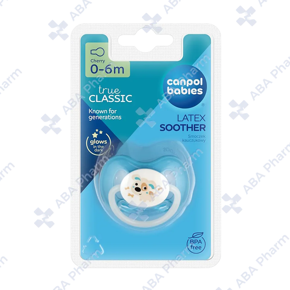 Kanpol Latex Pacifier 23/278 Round 0-6 months Blue   №1