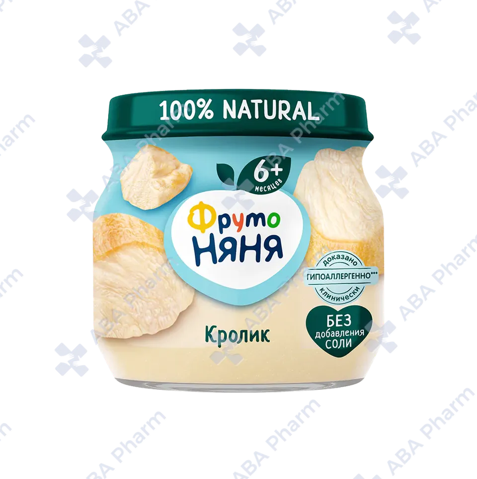 Фруто Няня пюре мясо кролика с 6 мес. 80г №1