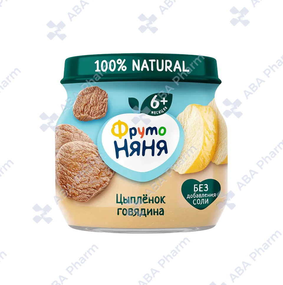 Фруто Няня пюре цыплёнок, говядина с 6 мес. 80гр №1
