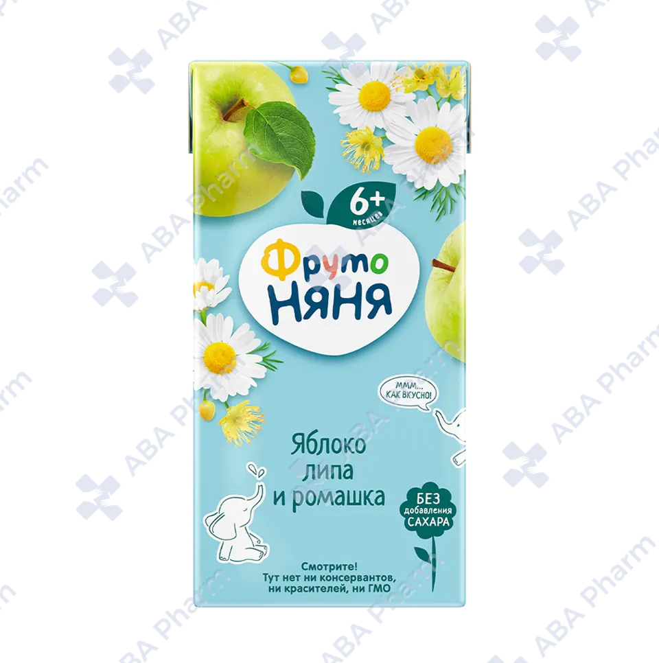 Фруто Няня сок яблоко липа и ромашка с 6 мес. 200мл №1