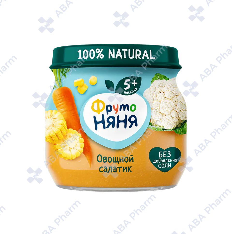 FrutoNyanya vegetable puree 078011 vegetable salad from 5 months 80g №1