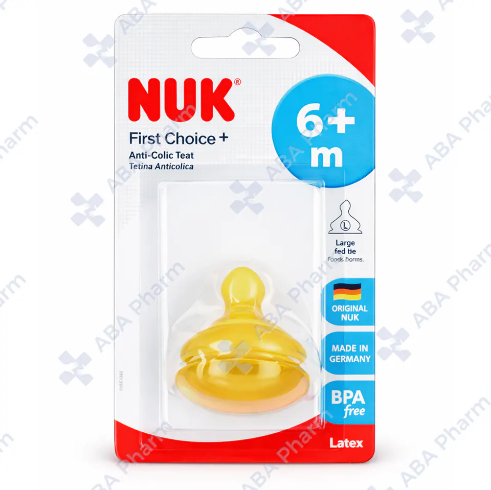 Nuk latex teat 713245 (713117) from 6+m for milk medium №1