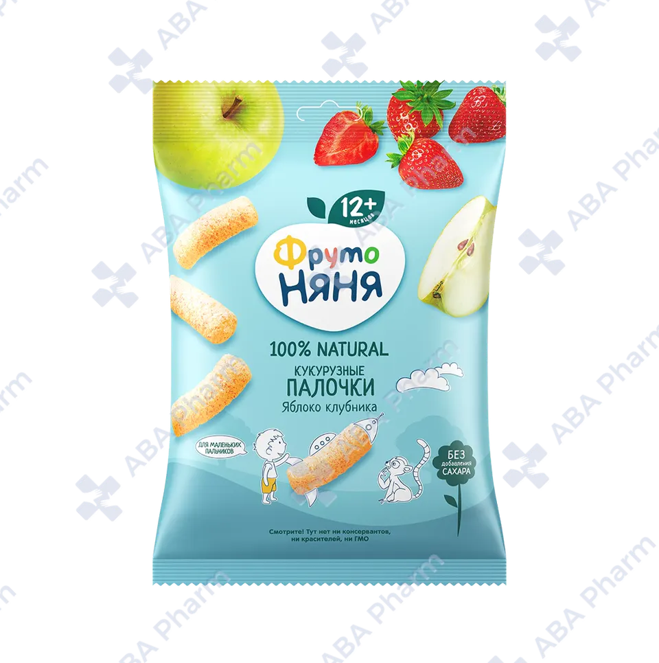 Frutonyanya corn sticks apple strawberry from 12 months 20g  №1