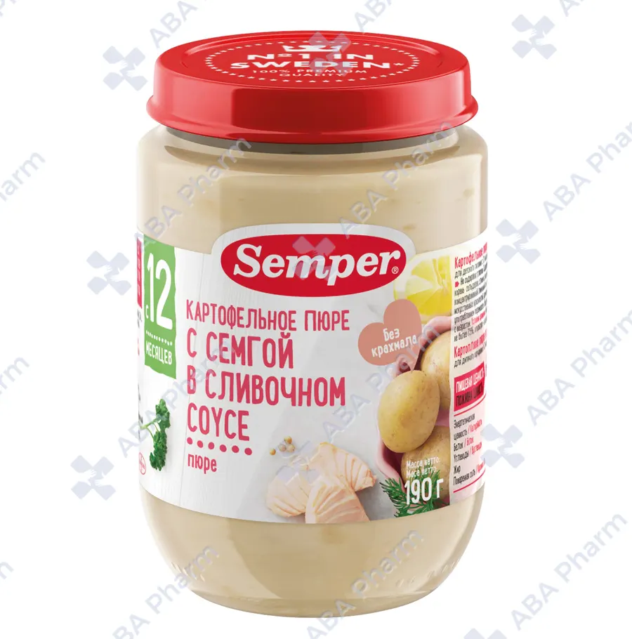 Семпер пюре картофельное с смегой в сливочном соусе 190г №1