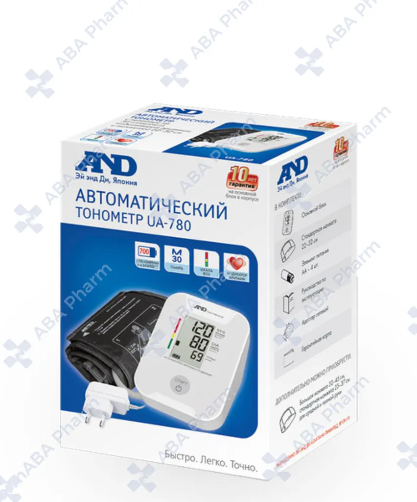 Тонометр автоматический Эй Энд Ди UA-780 с адаптером №1