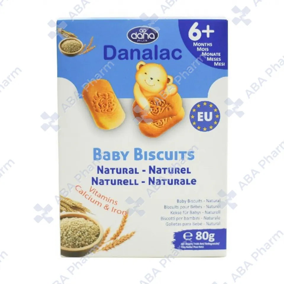 Danalac baby cookies Natural from 6 months, 120g №1