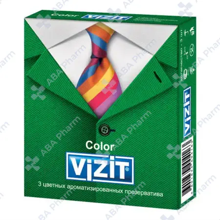 Condom Visit x3 colored and flavored №1