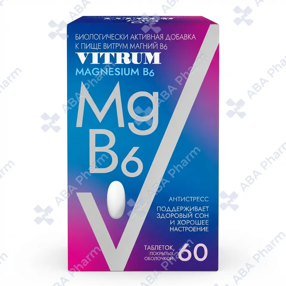 Vitrum Magnezium B6 coated tab  №60