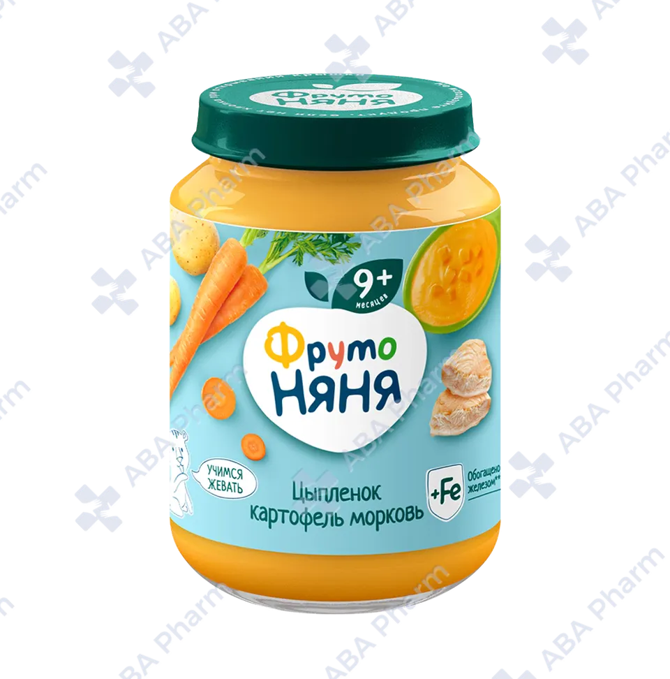 Фруто Няня пюре цыпленок картофель морковь с 9 мес. 190г №1