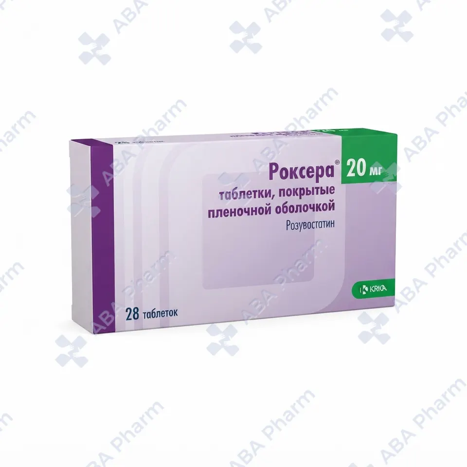 Roxera coated tab 20mg №28
