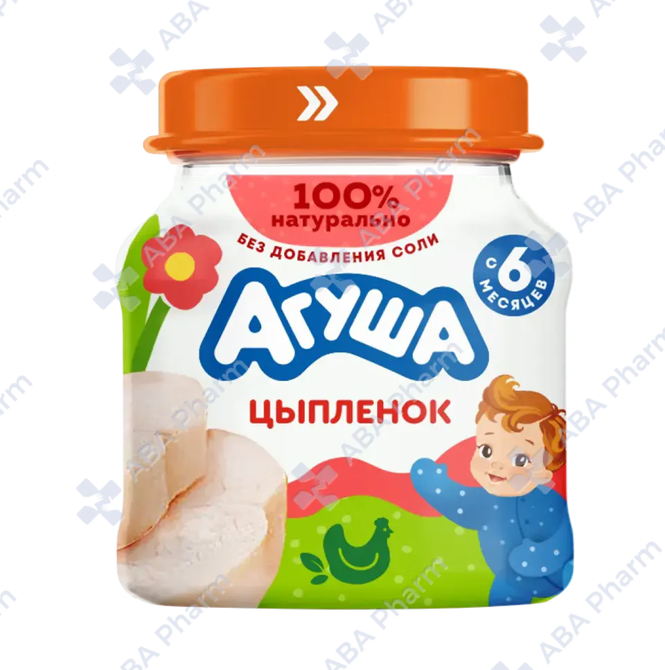 Агуша пюре мясное Цыпленок с 6мес. 80г №1