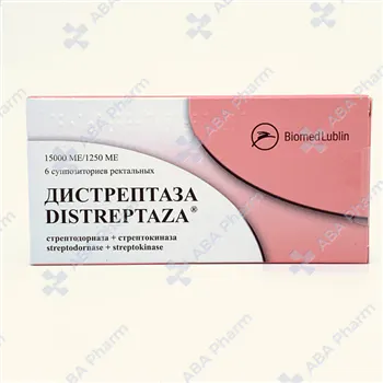 Distreptaza 15000ME + 1250ME rectal suppositories №6