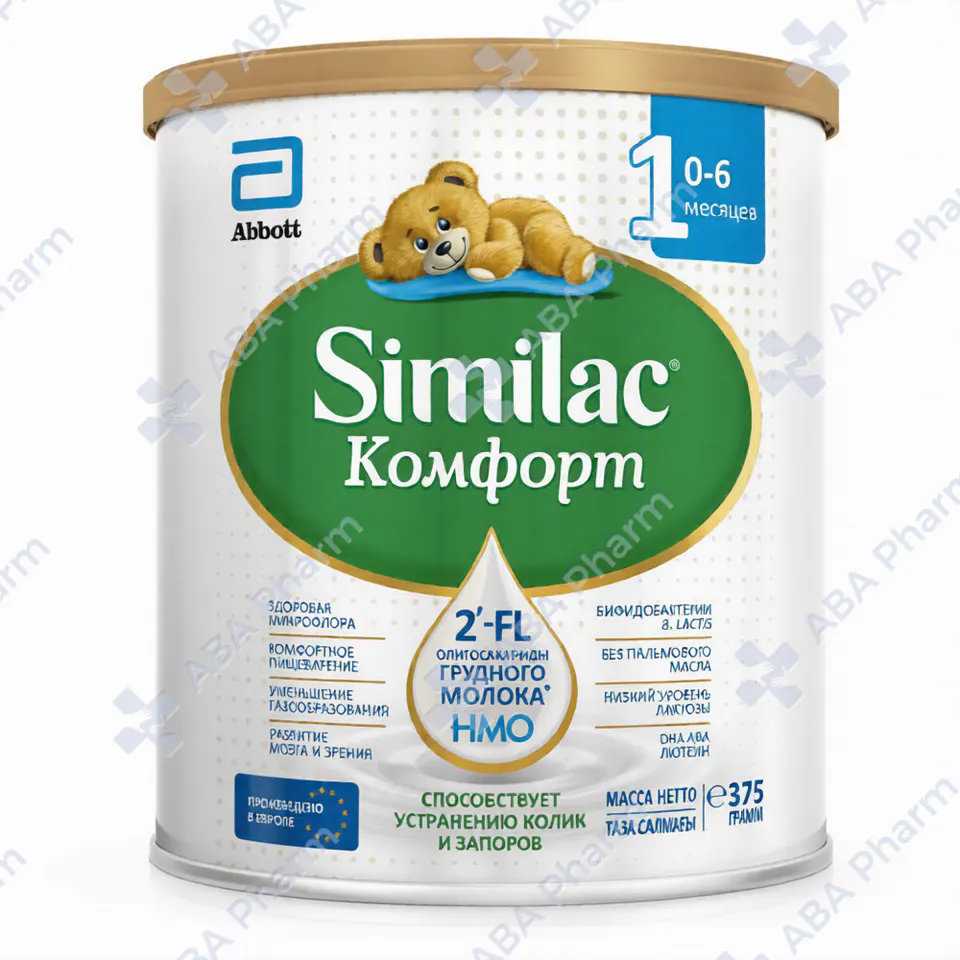 Симилак 1 Комфорт мол.смесь 0-6мес 375г №1