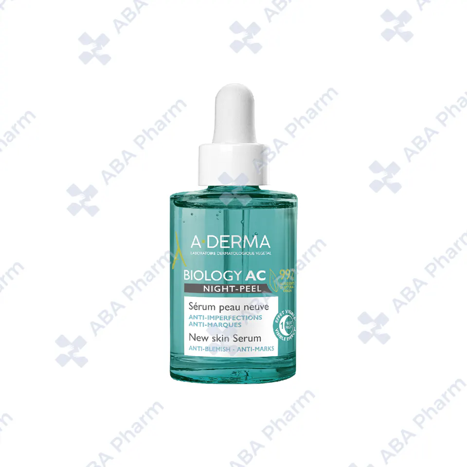 A-Derma Biology АС night-peel serum, anti-blemish, anti-marks 30ml 258760 №1