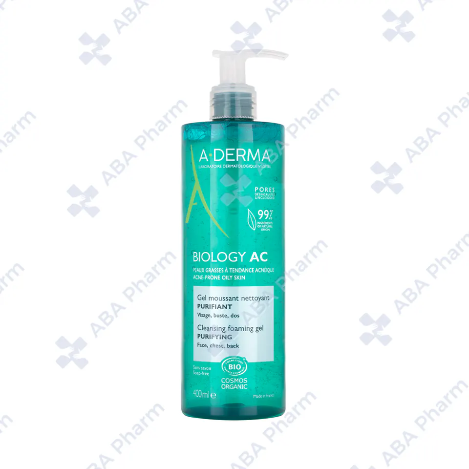 A-Derma Biology AC Purifying Cleansing Foaming gel for acne-prone oily skin 400ml №1