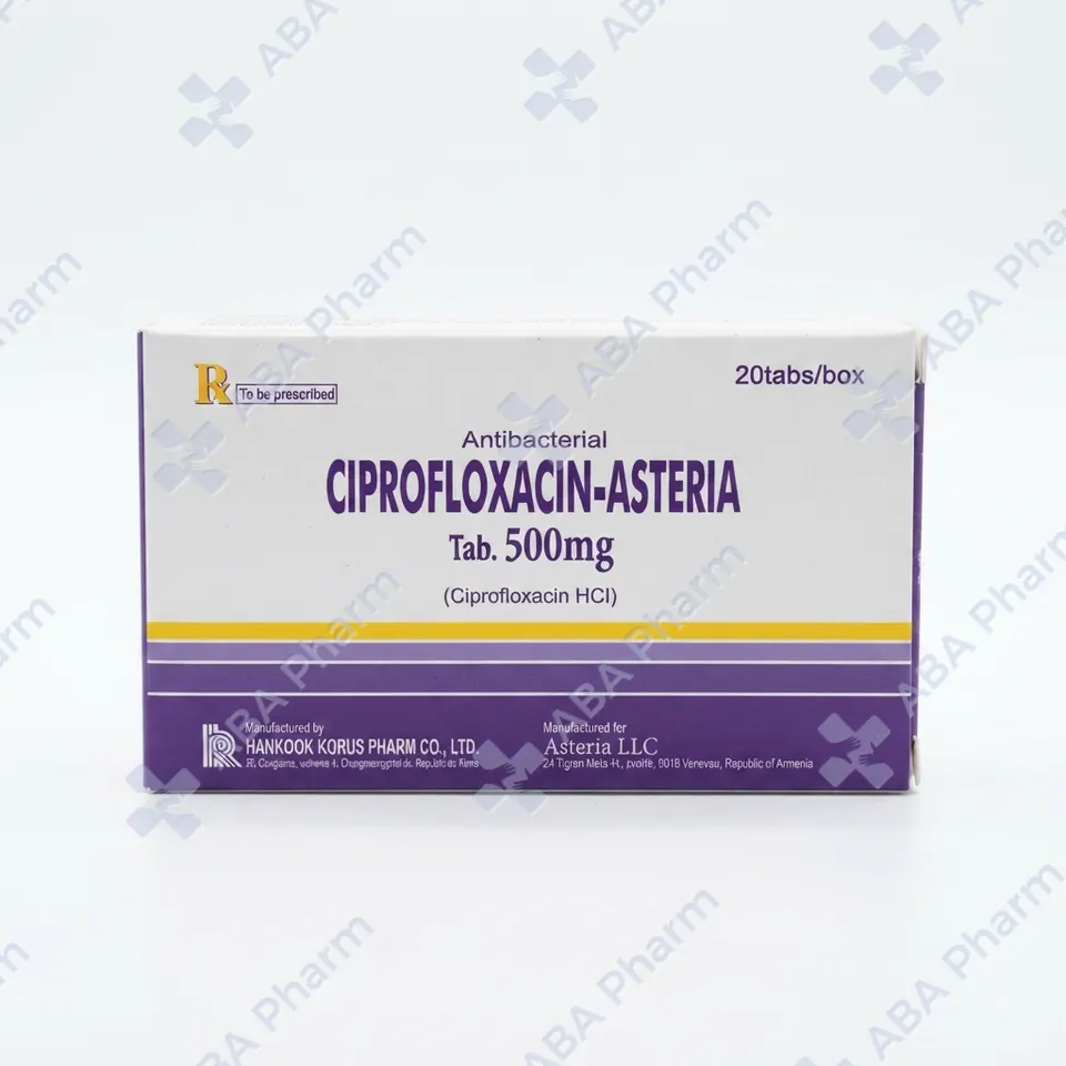 Ciprofloxacin-Asteria tablets 500mg  №20