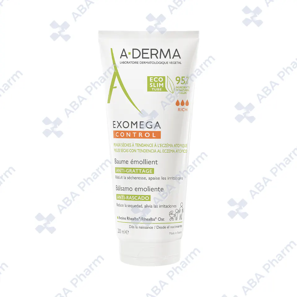 A-Derma Exomega Control Emollient balm for dry atopic eczema-prone skin 200ml №1