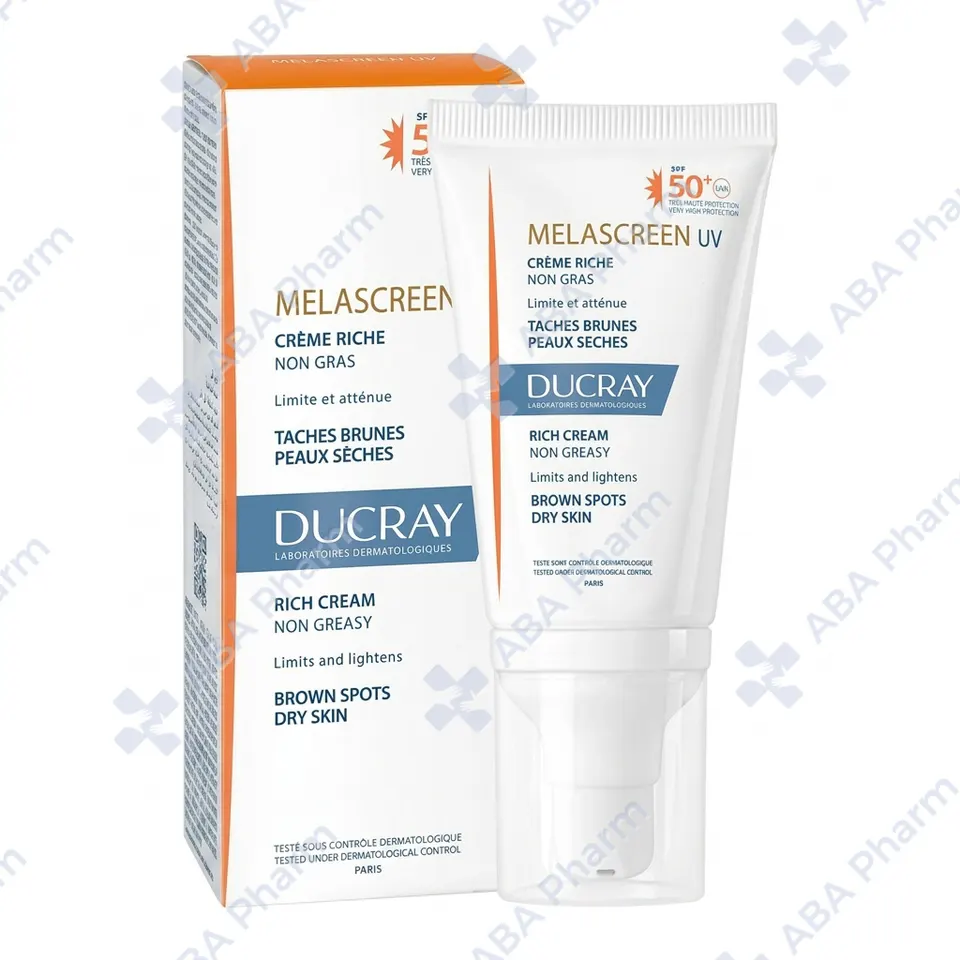 Дюкрей Меласкрин Солнцезащ Рич крем SPF50+ п/пигм пятен д/сухой кожи 40мл 252943 №1
