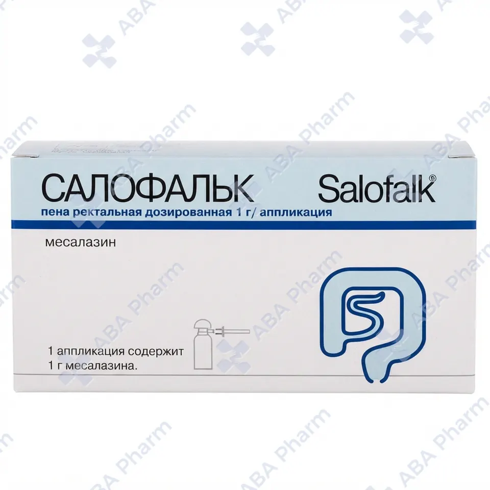 Салофалк пена ректальная 1г х14 аппликация №1