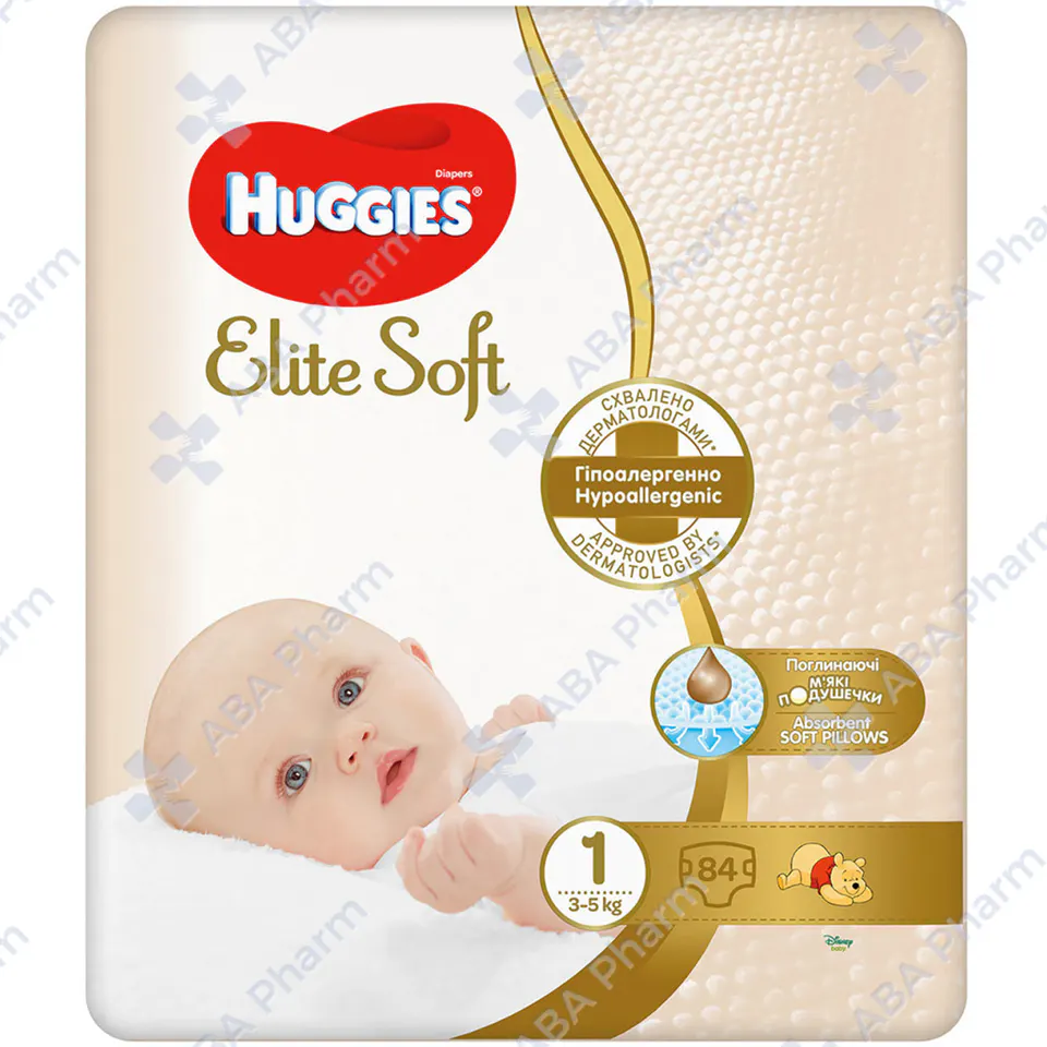 Diapers Huggies elite soft  N1 3-5kg №84