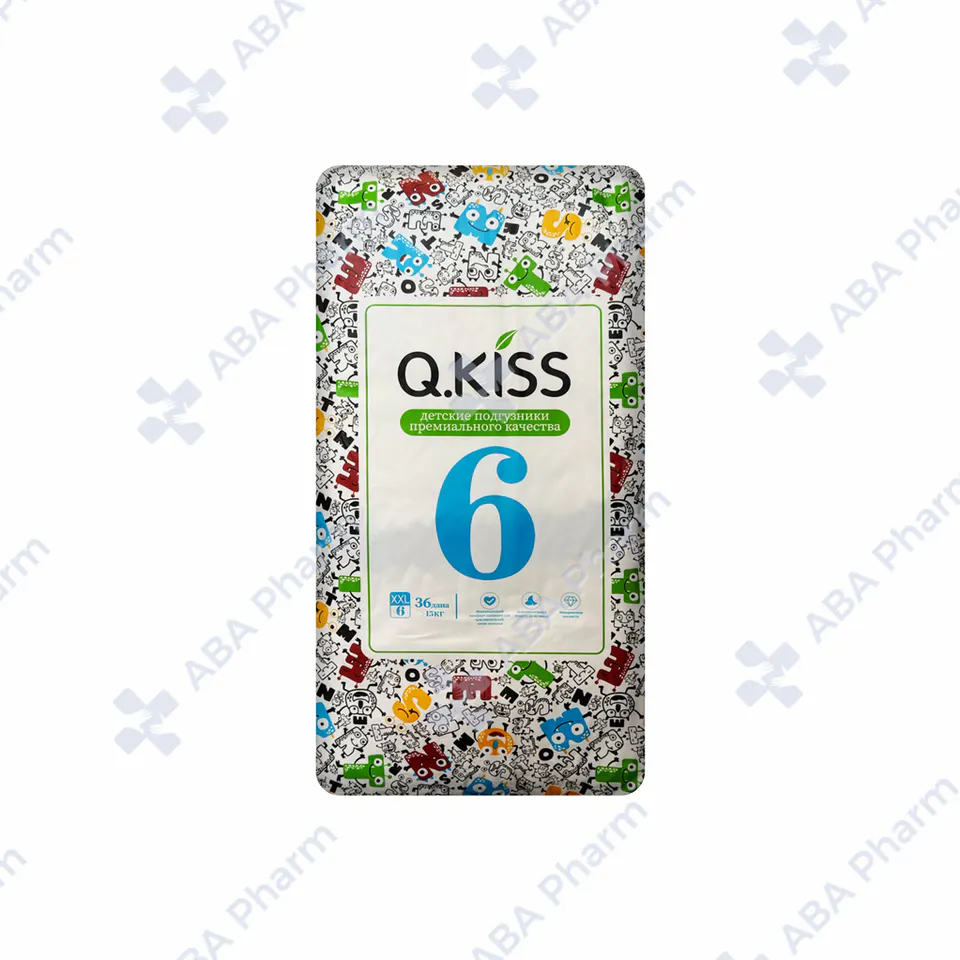 Подгузник Кью Кисс N6 XXL <15кг №36
