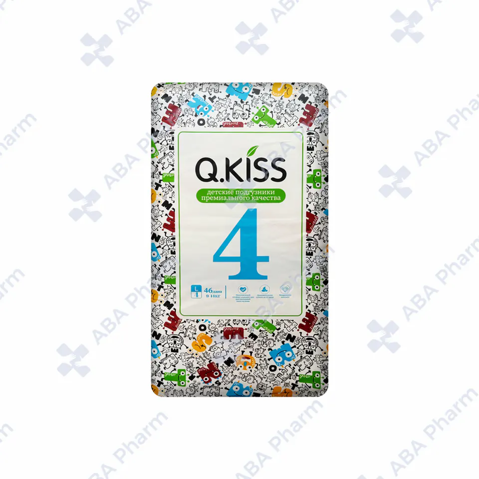 Подгузник Кью Кисс N4 L 9-14кг №46