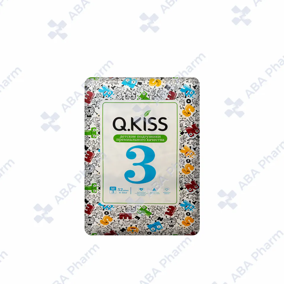 Подгузник Кью Кисс N3 M 6-11кг №52