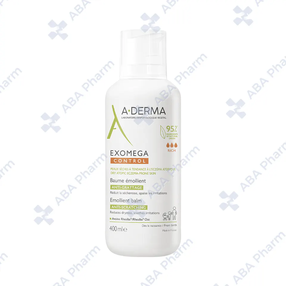 A-Derma Exomega Control Emollient balm for dry atopic eczema-prone skin 400ml №1