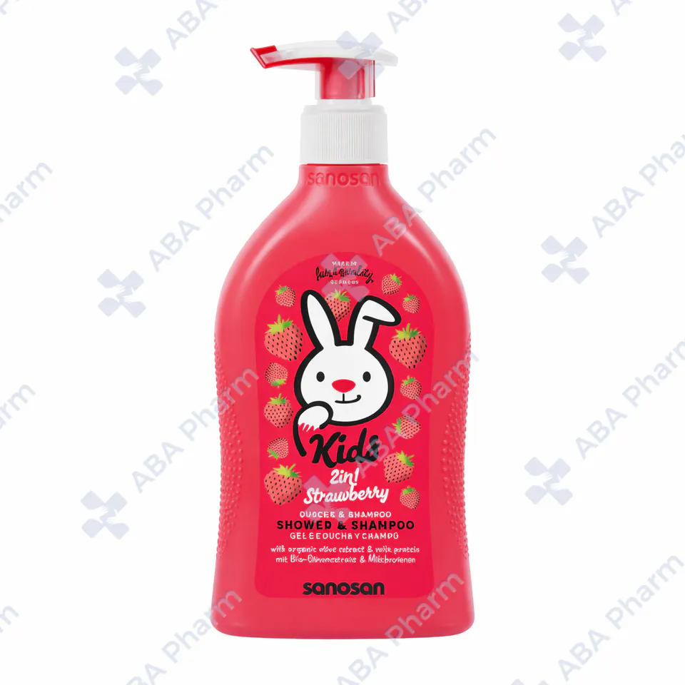 Sanosan Kids Shower & Shampoo 2in1 Strawberry 400ml №1