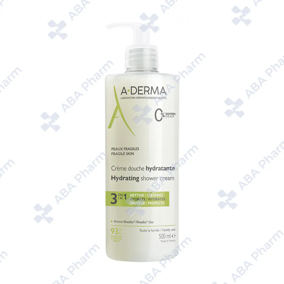 A-Derma Hydrating shower cream 3 in 1, 0% soap 500ml 268275 №1