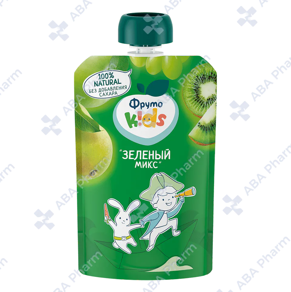 Fruto Nyanya pouch green mix 6 months, 90g, №1