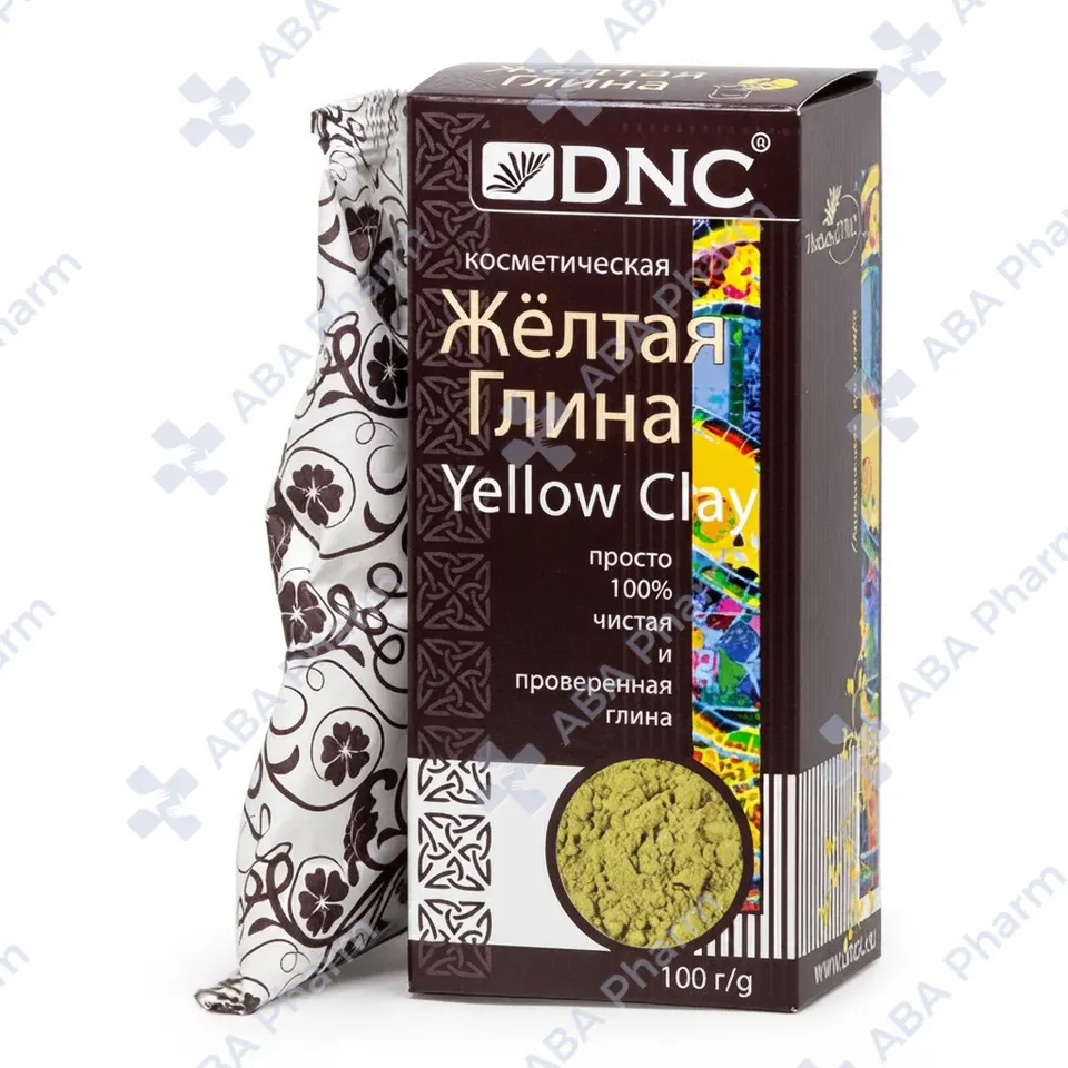 Yellow cosmetic clay 100g