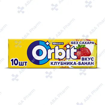 Жев. резинка Орбит клубника банан 13,6г х10 №1
