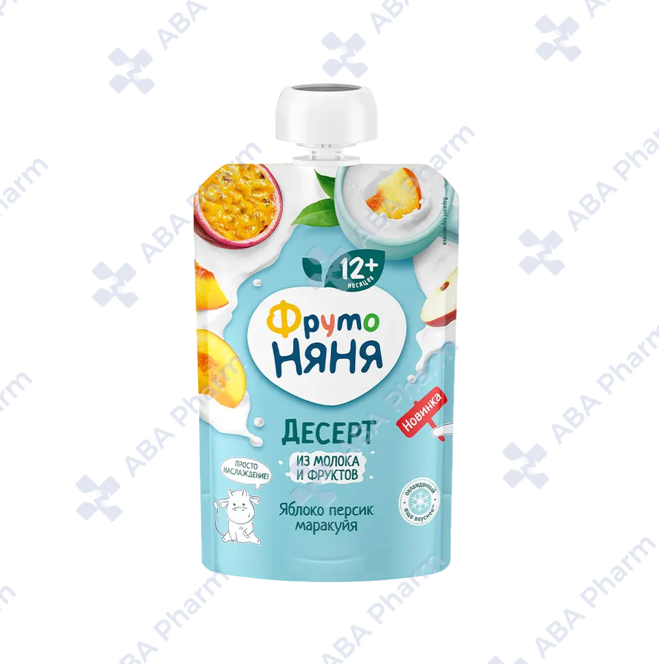 Fruto Nyanya puree milk apple Persian passion fruit 12+ 90g №1