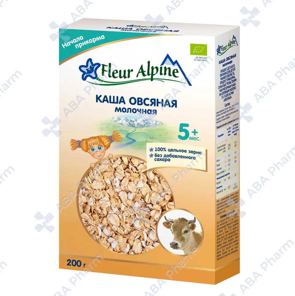 Fleur Alpin organic milk cereal oats from 5 months, 200g №1