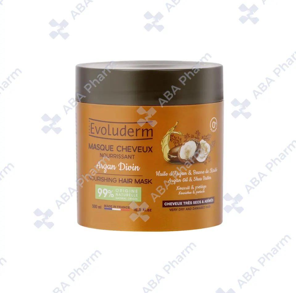 Evoluderm Nourishing Hair Mask Argan Divin, Very Dry and Damaged Hair 500ml №1