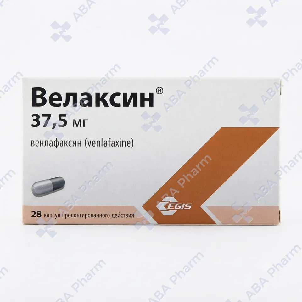 Velaxin capsules prolonged 37.5mg №28