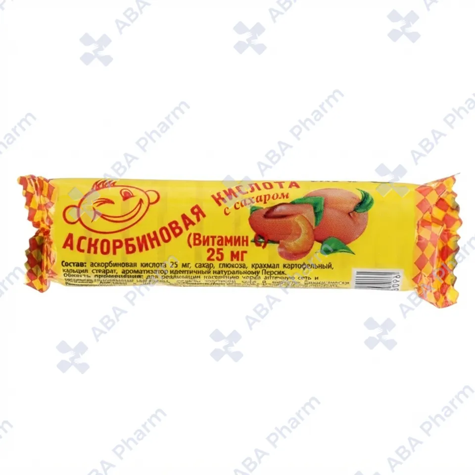 Ասկորբինկա դհտ ծամովի (դեղձի համով) 25մգ x10 №1