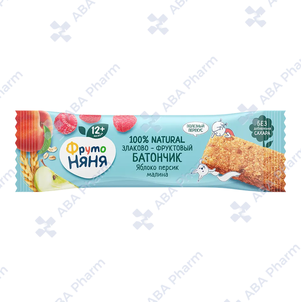 Fruto Nyanya apple peach rassberry bar from 12m 25g №1