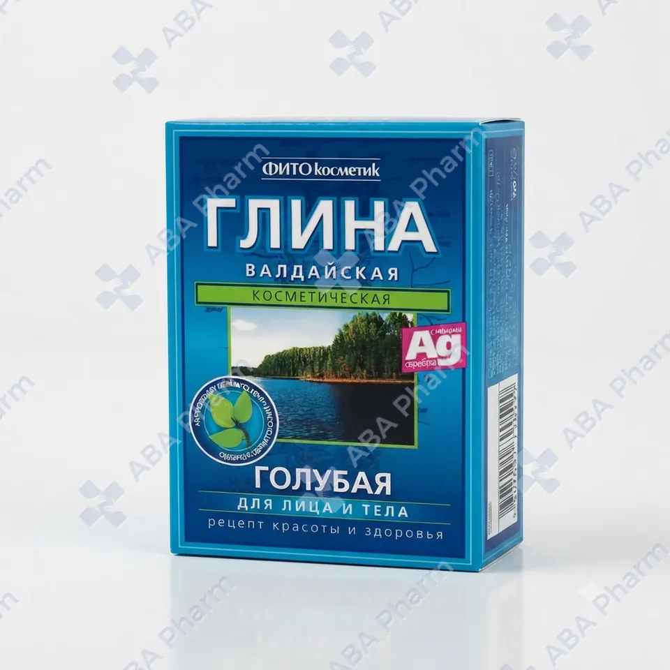 Valdai blue cosmetic clay 100g  №1