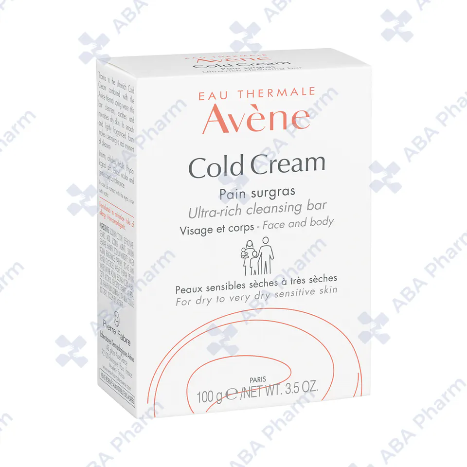 Avene Cold Cream ultra-rich cleansing bar for dry to very dry sensitive skin 100g  259028 №1