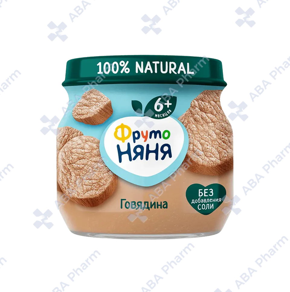Ֆրուտո նյանյա խյուս տավարի մսի 6 ամս․ 80գ․ №1