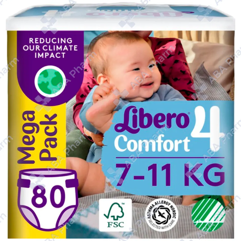 Diapers Libero comfort   N4 7-11kg №80