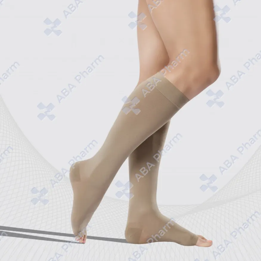 Tonus Elast  medical compression knee stockings without toecap unisex Lux 0408 (23-32) N5 sand №1