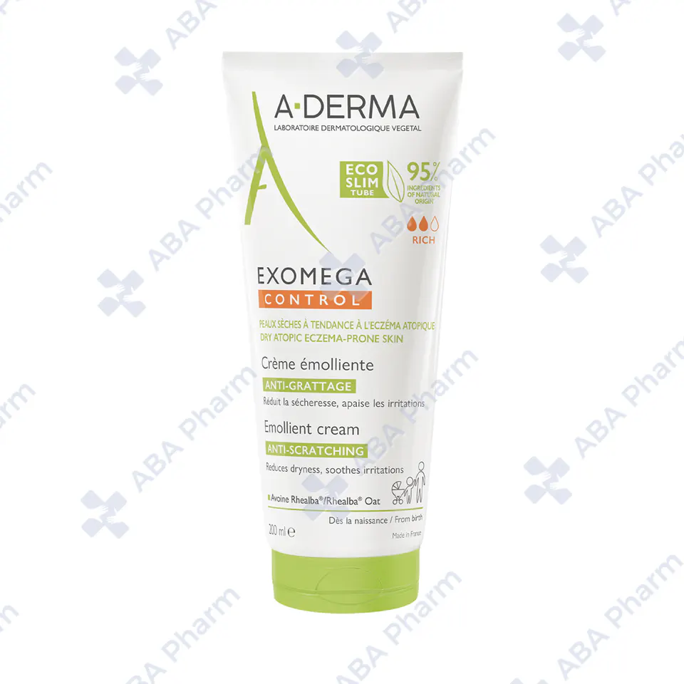 A-Derma Exomega Control Emollient Cream for dry atopic eczema-prone skin 200ml №1